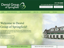 Tablet Screenshot of dentalgroupspringfield.com